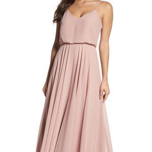 Jenny Yoo Iness Chiffon V-neck gown
